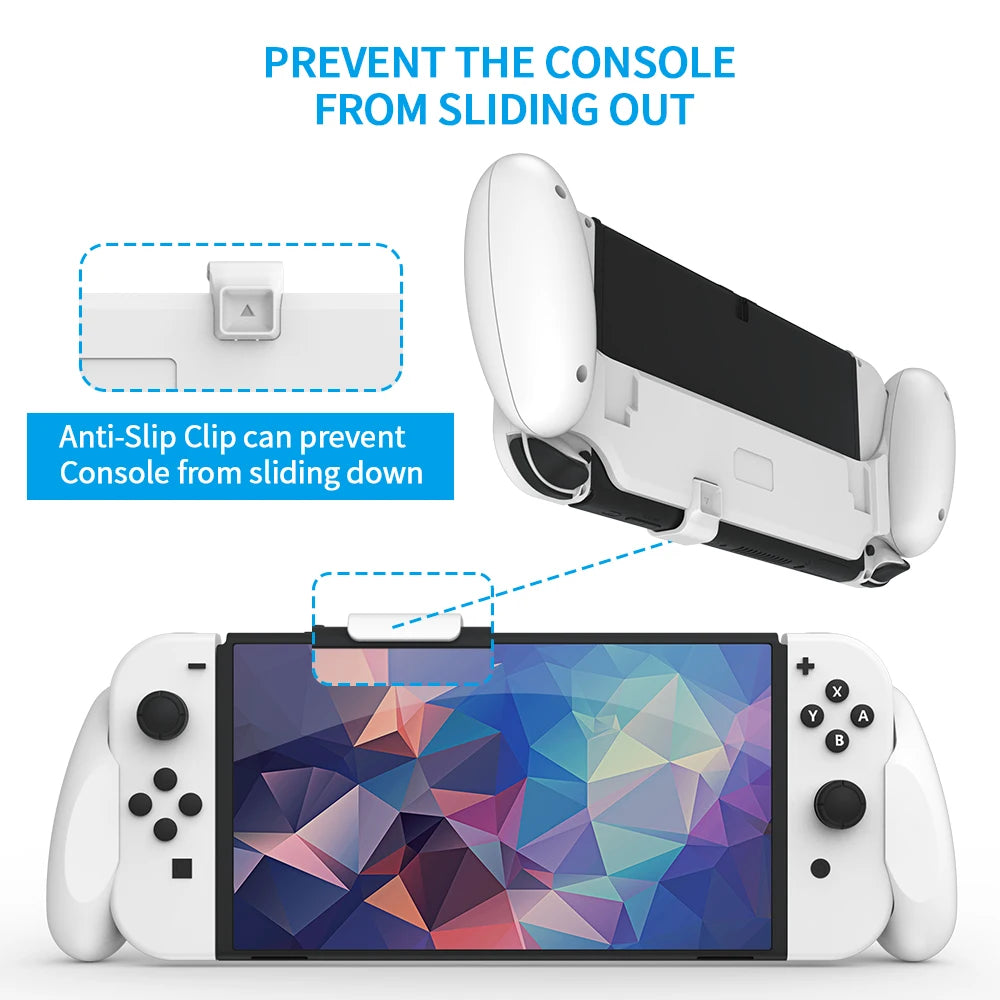 Anti Slip Grip Handheld Grip Stand For Nintendo Switch OLED Console Comfortable & Ergonomic Hand Grip Holder For Switch OLED