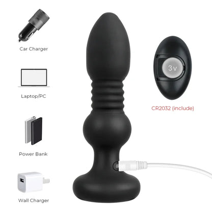 Automatic Stretching Vibrators Anal Sex Toys  Men Women Vaginal Balls Stimulator Butt Plug Panties Dildos Female Masturbator