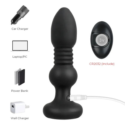 Gtooza_Automatic Stretching Vibrators Anal Sex Toys  Men Women Vaginal Balls Stimulator  Panties Dildos Female Masturbator gtooza.com