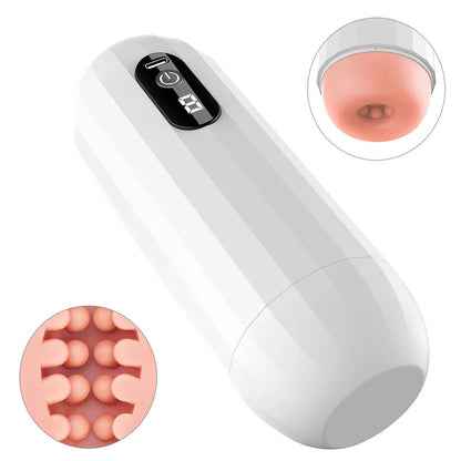 Gtooza_Automatic Sucking Male Masturbator Vibration  Machine Masturbation Cup Pocket  Penis Pump SexToy Adult Goods  Men gtooza.com