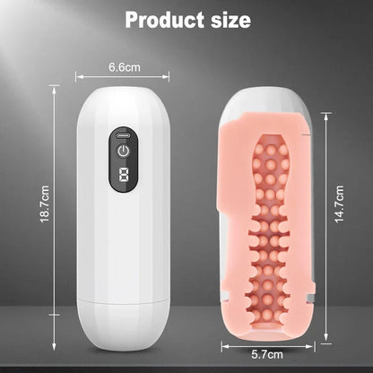 Gtooza_Automatic Sucking Male Masturbator Vibration  Machine Masturbation Cup Pocket  Penis Pump SexToy Adult Goods  Men gtooza.com