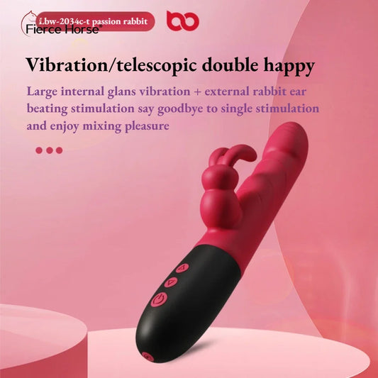 GtoozaAutomatic Telescopic Heated Masturbation Vibrator Massager G-Spot Vagina Clitoral Stimulator Sex Toy  Women Masturbators 18+