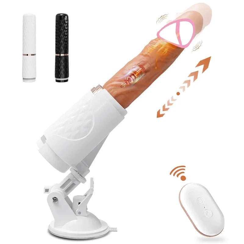 Automatic Thrusting Dildo G spot with Suction Cup Toy Women Adult Hand-Free Sex Fun Anal Vibrator  Orgasm