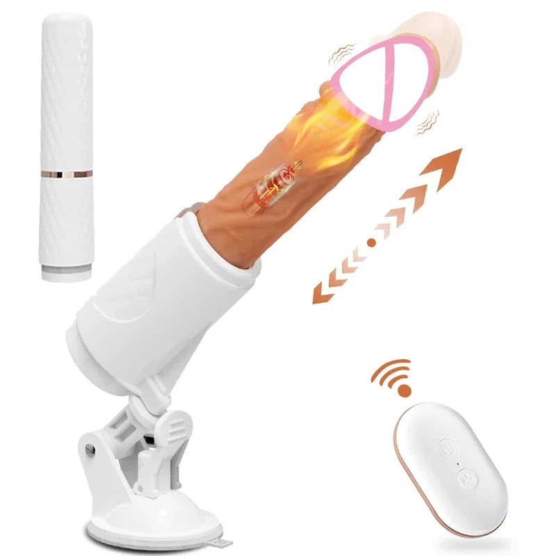 Automatic Thrusting Dildo G spot with Suction Cup Toy Women Adult Hand-Free Sex Fun Anal Vibrator  Orgasm