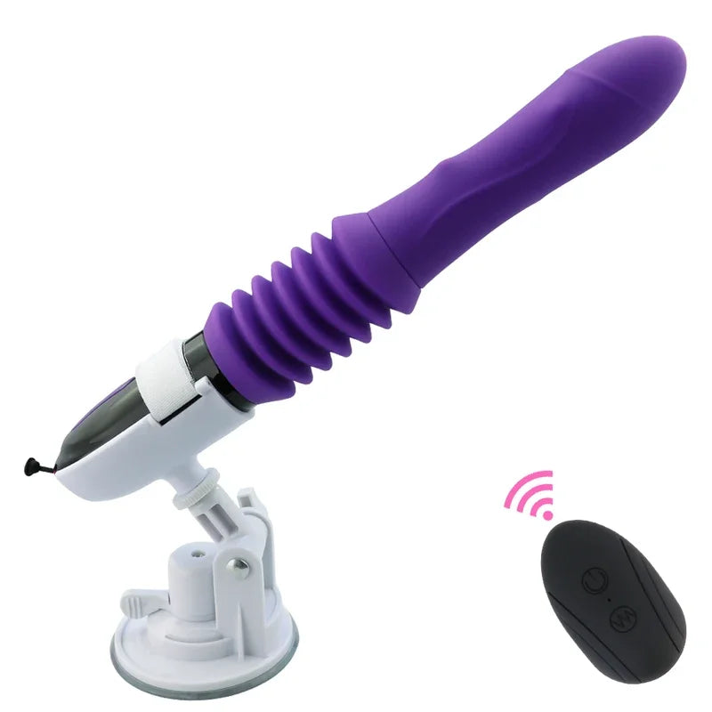 Automatic Thrusting Sex Machine Telescopic Dildo Vibrator Vaginal Massage Orgasm G Spot Stimulation Adult Female Toy Masturbator