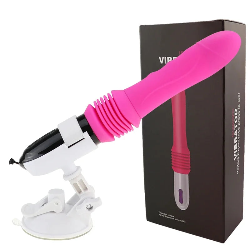 Automatic Thrusting Sex Machine Telescopic Dildo Vibrator Vaginal Massage Orgasm G Spot Stimulation Adult Female Toy Masturbator