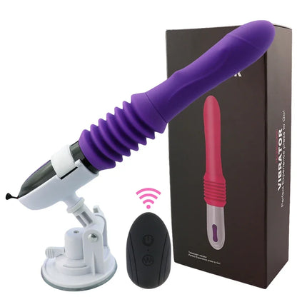 Automatic Thrusting Sex Machine Telescopic Dildo Vibrator Vaginal Massage Orgasm G Spot Stimulation Adult Female Toy Masturbator