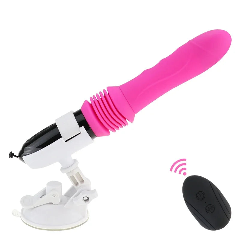 Automatic Thrusting Sex Machine Telescopic Dildo Vibrator Vaginal Massage Orgasm G Spot Stimulation Adult Female Toy Masturbator