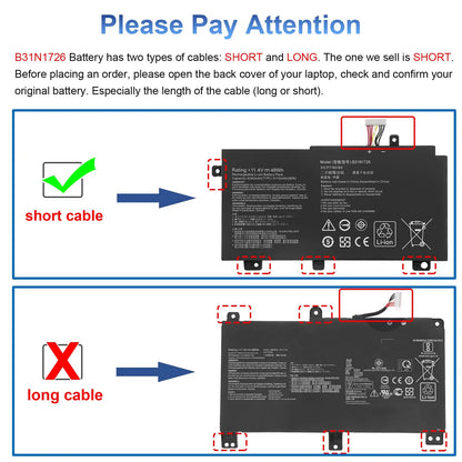 PC B31N1726 Battery  ASUS TUF Gaming FX504 FX504G FX504GD FX504GE FX504GM FX505 FX505DT FX505DV FX505GE FX80 FX80G FX80GD FX80GE