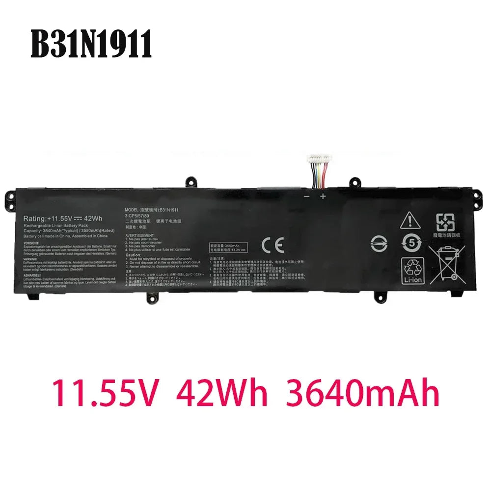 PC B31N1911 C31N1911 Laptop Battery For ASUS VivoBook Flip 14 M413 M413DA TM420IA K413 X413 X421EA F413 Notebook X421DA X X413FF