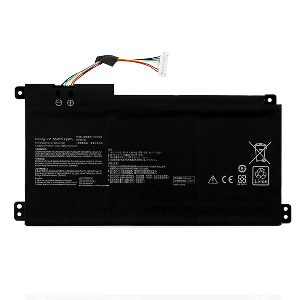 PC B31N1912 C31N1912 Laptop Battery  ASUS VivoBook 14 E410M E410MA L410M L410MA E410KA F414MA E510MA E510KA L510MA R522MA L410MA