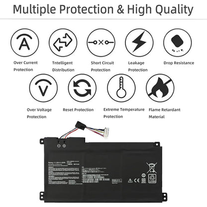 PC B31N1912 C31N1912 Laptop Battery  ASUS VivoBook 14-E410MA L410MA E410KA E510MA E510KA F414MA L510MA R522MA E410MA-EK026TS