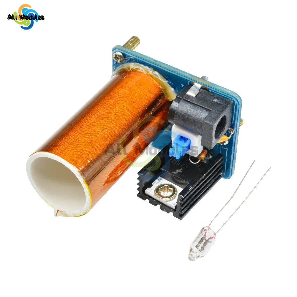 BD243 Mini Tesla Coil Kit Magic Props DIY Parts Empty Lights Technology Diy Electronics BD243C DIY Mini Tesla Coil Module