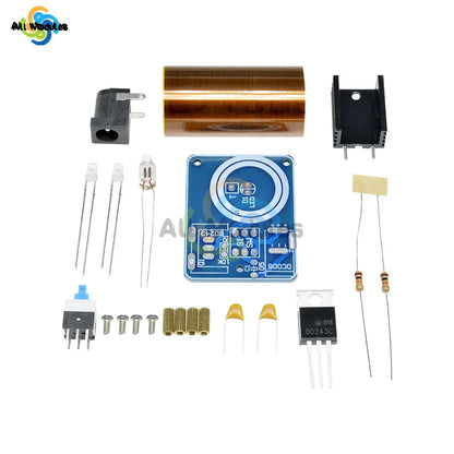 BD243 Mini Tesla Coil Kit Magic Props DIY Parts Empty Lights Technology Diy Electronics BD243C DIY Mini Tesla Coil Module