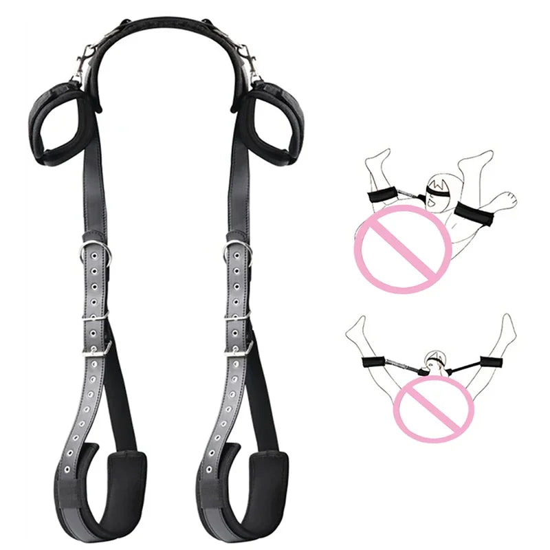 BDSM Set Adult Game Handcuff Ankle Restraints Sextoy Couple  Sex Products Erotic SM Soft Cuffs  Gear 18