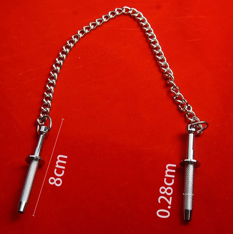 BDSM Spring Loaded Nipple Grabber Claws Clamps,Metal Breast Clips With Connecting Chain ,Sex Toys  Couples,Adult Games