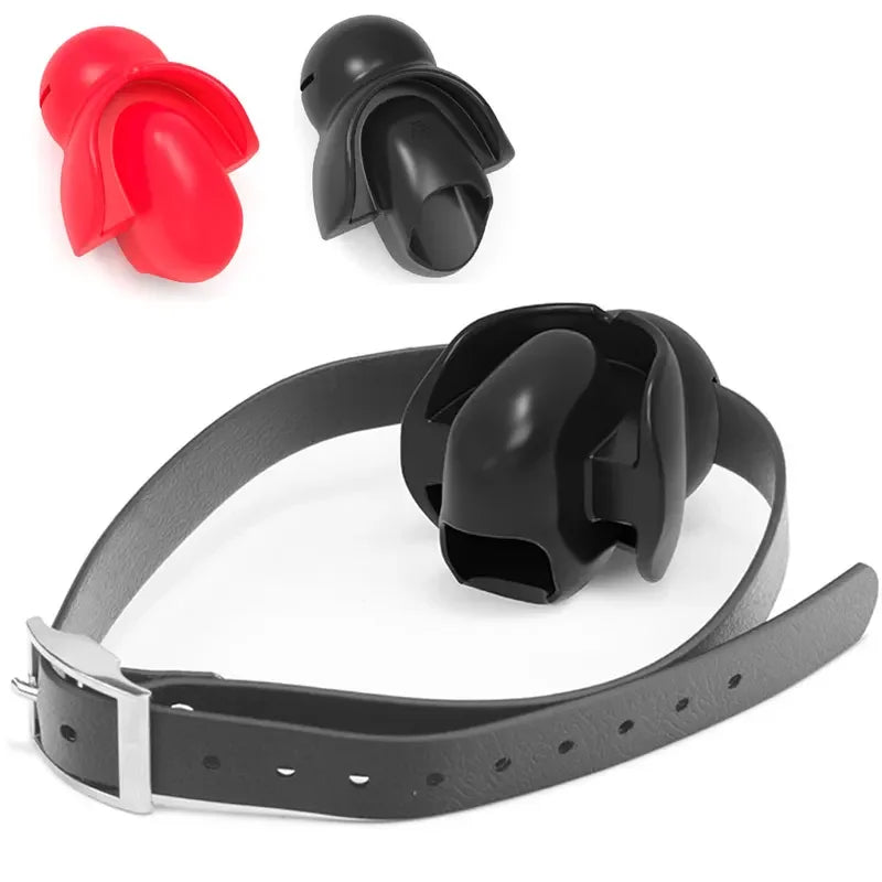 BDSM Tongue Fixed Open Oral Bite Silicone Mouth Gag Harness  Bondage Adult Games Flirt Sex Toys  Couples Men gtooza.com