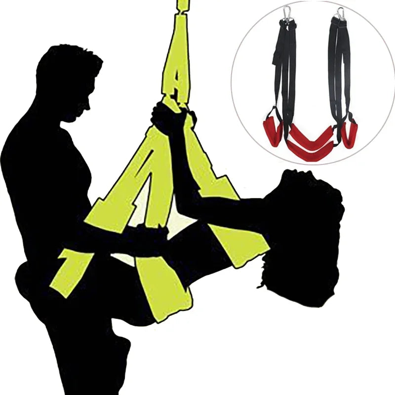 BDSM s Erotic Game Toy  Couples Adult SM Sex Door Swing Chairs Hanging Furniture Straps Flirting  Rope gtooza.com