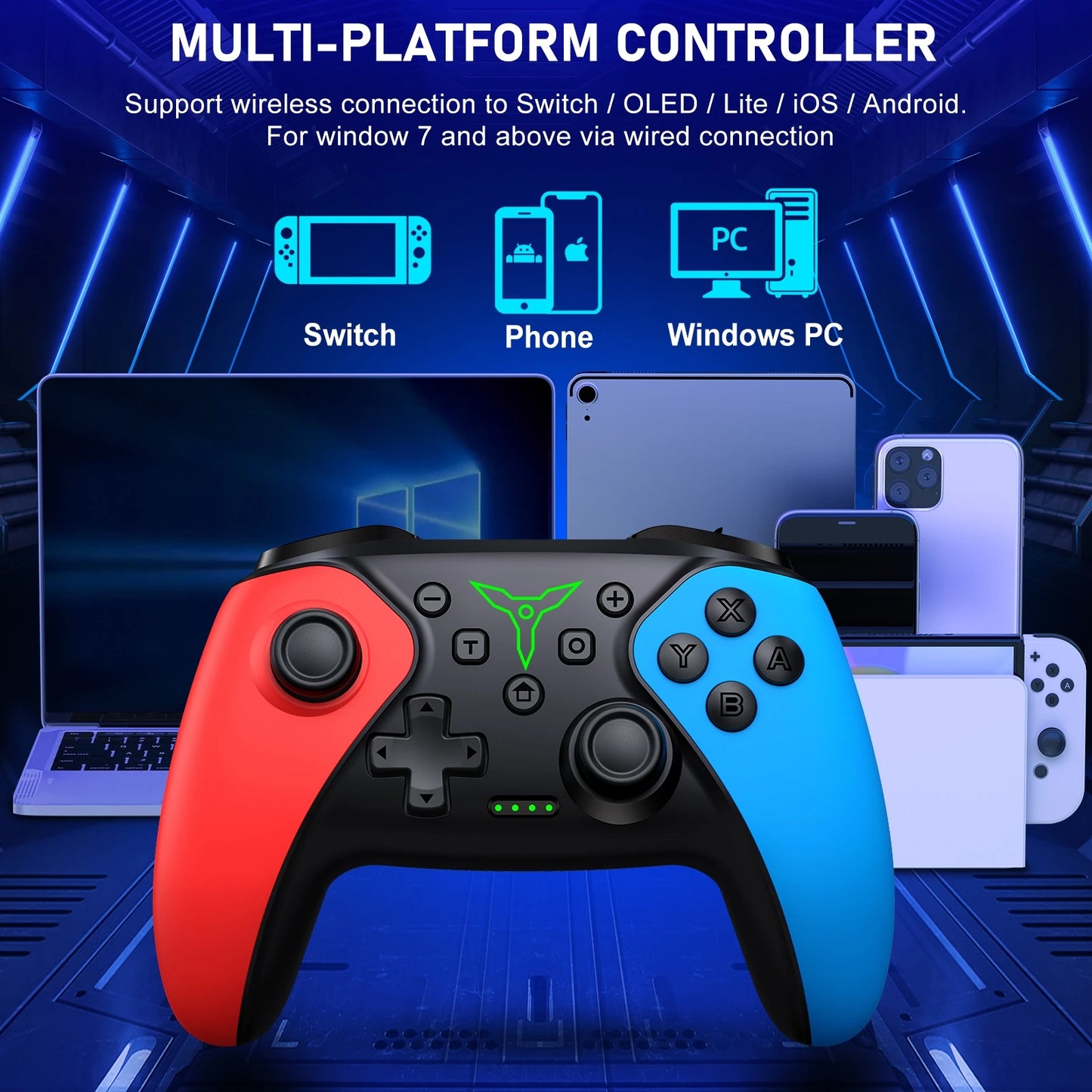 BEBONCOOL Wireless Controller For Nintendo Switch/OLED/Lite/Android/IOS Programmable Switch Gamepad PC Multi-Function Controller