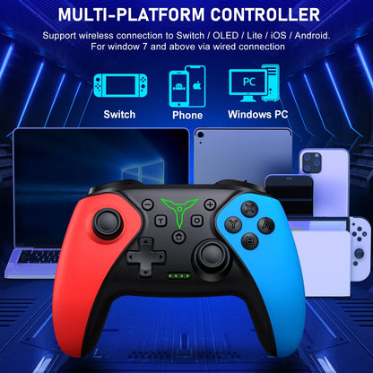 BEBONCOOL Wireless Controller For Nintendo Switch/OLED/Lite/Android/IOS Programmable Switch Gamepad PC Multi-Function Controller