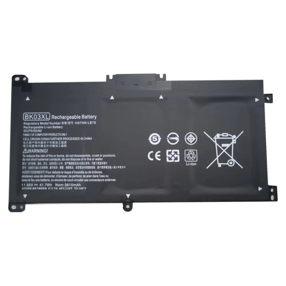 PC BK03XL BK03 Laptop Battery For HP Pavilion X360 14-BA 14-BA008TU 14-BA103TU 14-BA159TX 3ICP6/60/80 916811-85 41.7WH 11.55V