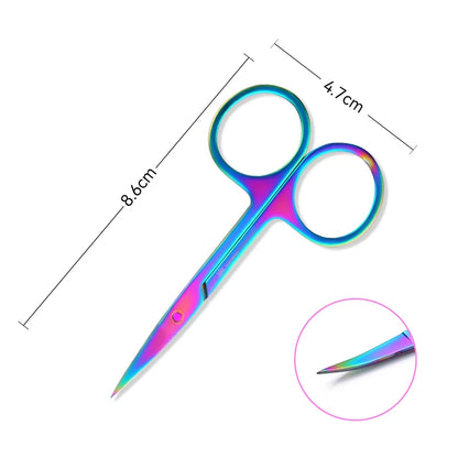 BORN PRETTY Nail Cuticle Pusher Nails Nipper Clipper Tweezer Edge Cutter Dead Skin Remover Scissor Manicure Pedicure Nail Tool