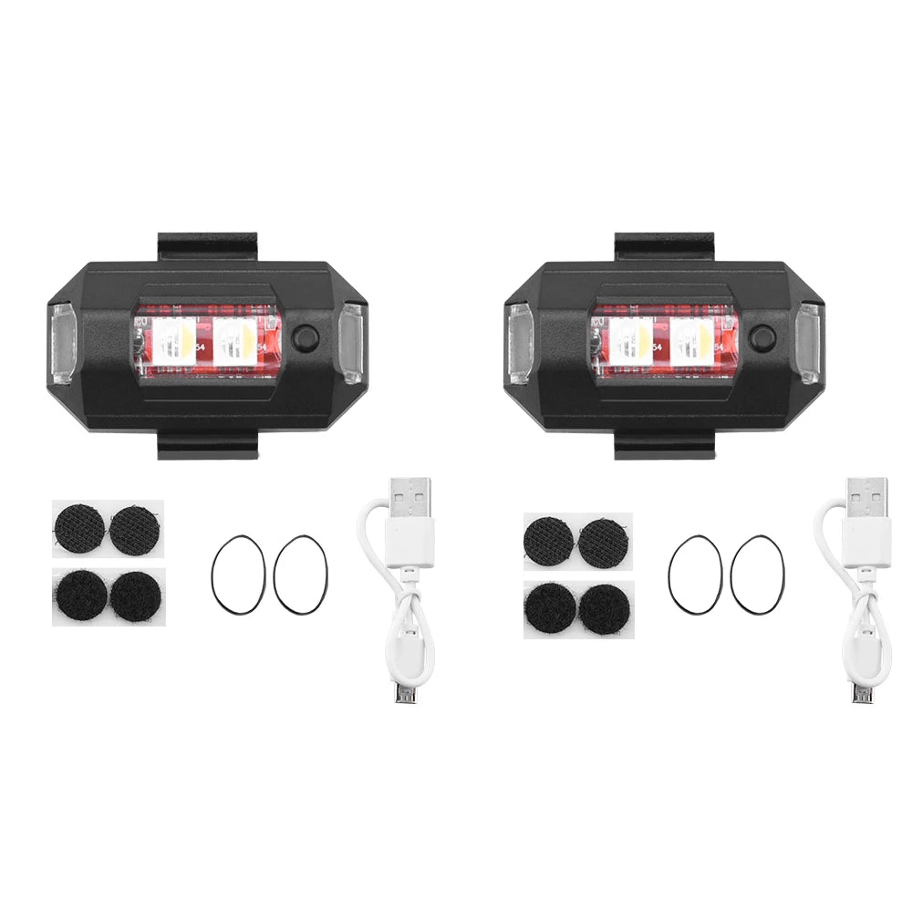 BRDRC LED Warning Light Signal Light  DJI Mini 4K/Mavic 3 Pro/Air 3 Drone with Strobe Light 7 Colors Turn Signal Indicator