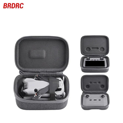 BRDRC Storage Carrying Case For DJI Mini 4 Pro Portable Travel Handbag,For DJI RC 2/RC N2 Remote Controller Box Accessories