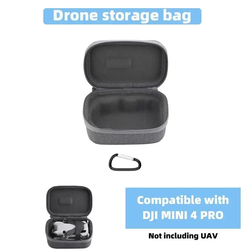 BRDRC Storage Carrying Case For DJI Mini 4 Pro Portable Travel Handbag,For DJI RC 2/RC N2 Remote Controller Box Accessories