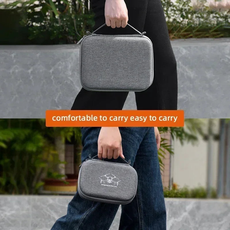 BRDRC Storage Carrying Case For DJI Mini 4 Pro Portable Travel Handbag,For DJI RC 2/RC N2 Remote Controller Box Accessories