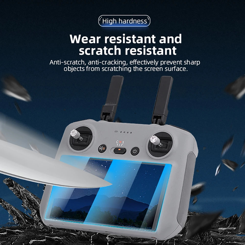 BRDRC Tempered Film  DJI FLIP/Mini 3 PRO/Mini 4 Remote Control With Screen HD Glass Film Protective Anti-Scratch Accessories