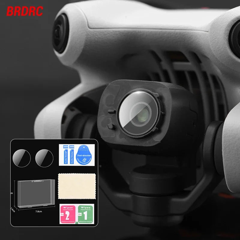 BRDRC Tempered Glass Film  DJI Mini 4 Pro Anti-scratch Screen Protective Camera Lens  HD Image Glass Cover Drone Accessory