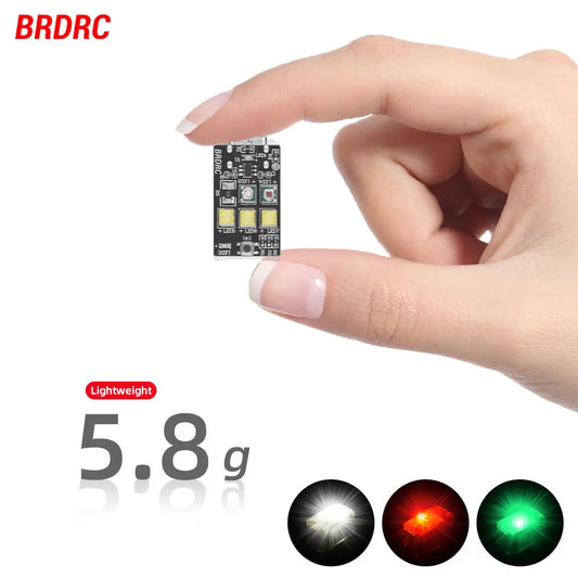 BRDRC Universal Motorcycle LED Warning Mini Signal Light Turn Signal Indicator  DJI Avata/Mavic 3 Pro Drone Strobe Light