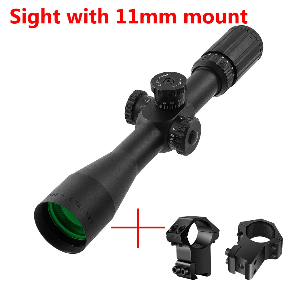 BSA Optics TMD 4-14X44 FFP Hunting Scope First Focal Plane Riflescopes Tactical Glass Etched Reticle Optical Sights Fits .308