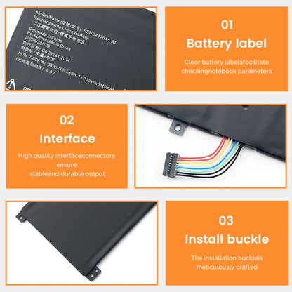 PC BSNO4170A5-AT Laptop Tablet Battery For Lenovo Miix 520 510 510-12IKB 510-12ISK 520-12IKB 525-12IKB BSNO4170A5-LH 7.68V 39Wh