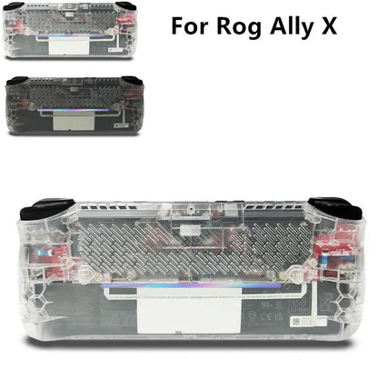 Back Plate Panel Heat Management Cover For ROG Ally X 2024 Custom DIY Clear Edition Case Replacement Shell Cooling Modcase