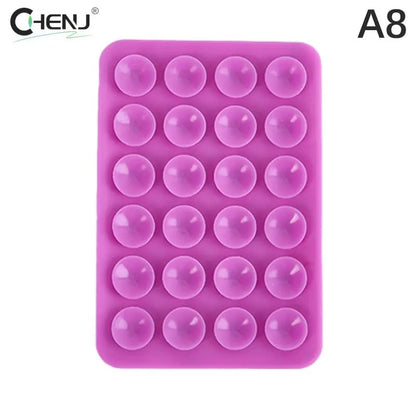 PC Backed Silicone Suction Pad For Mobile Phone Fixture Suction Cup Backed Adhesive Silicone Rubber Sucker Pad For Fixed Pad