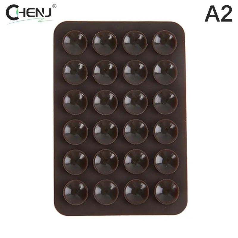 PC Backed Silicone Suction Pad For Mobile Phone Fixture Suction Cup Backed Adhesive Silicone Rubber Sucker Pad For Fixed Pad