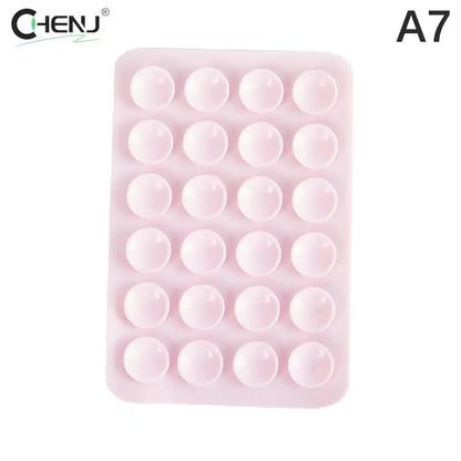 PC Backed Silicone Suction Pad For Mobile Phone Fixture Suction Cup Backed Adhesive Silicone Rubber Sucker Pad For Fixed Pad