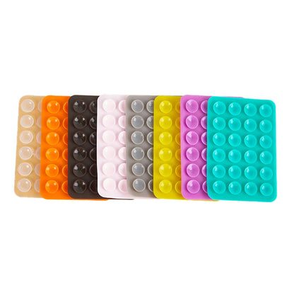 PC Backed Silicone Suction Pad For Mobile Phone Fixture Suction Cup Backed Adhesive Silicone Rubber Sucker Pad For Fixed Pad