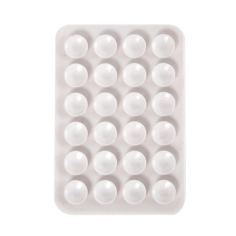 PC Backed Silicone Suction Pad For Mobile Phone Fixture Suction Cup Backed Adhesive Silicone Rubber Sucker Pad For Fixed Pad