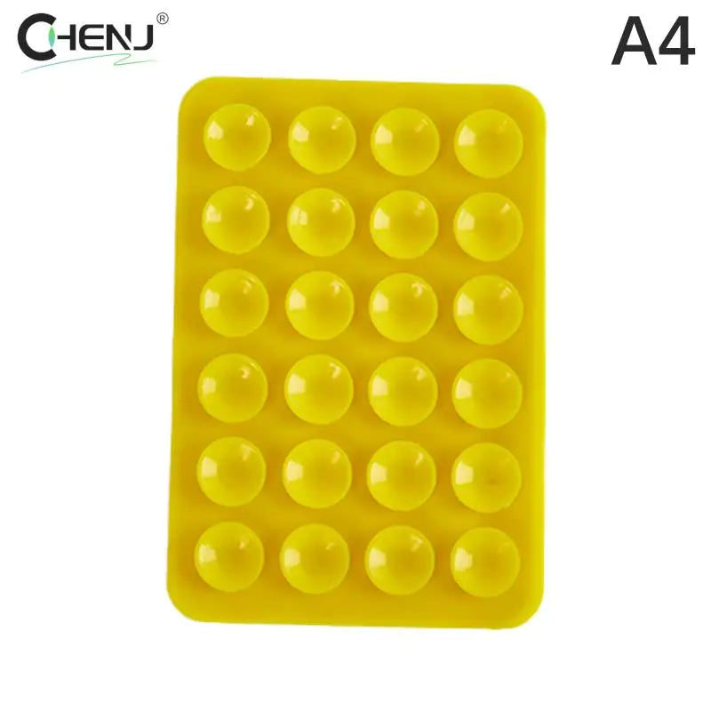 PC Backed Silicone Suction Pad For Mobile Phone Fixture Suction Cup Backed Adhesive Silicone Rubber Sucker Pad For Fixed Pad