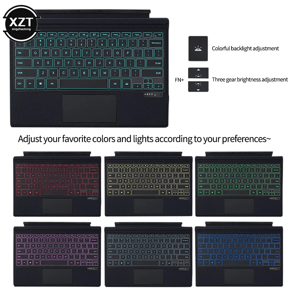 PCBacklight Bluetooth Keyboard For Microsoft Surface Pro 3 4 5 6 7 8 9 Pro