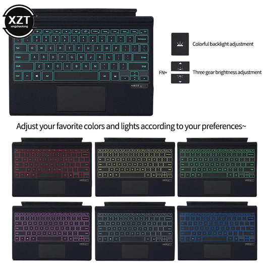 PCBacklight Bluetooth Keyboard For Microsoft Surface Pro 3 4 5 6 7 8 9 Pro