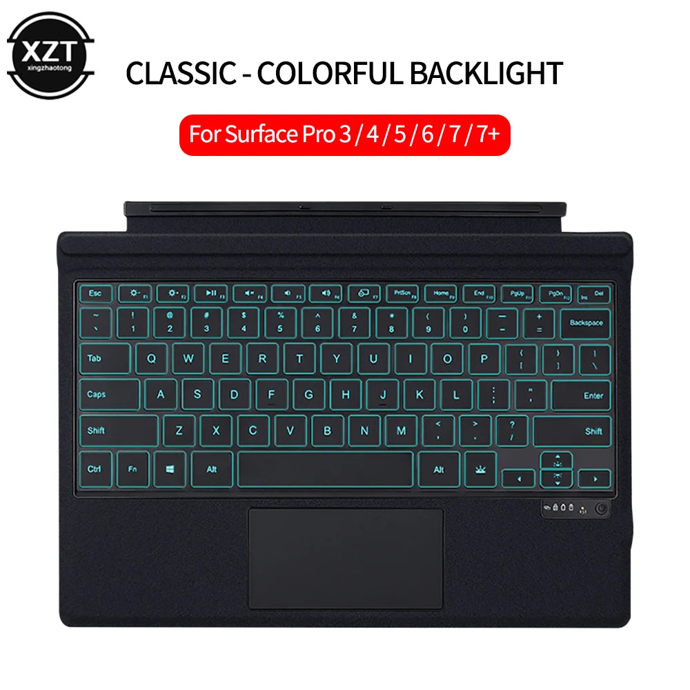 PCBacklight Bluetooth Keyboard For Microsoft Surface Pro 3 4 5 6 7 8 9 Pro