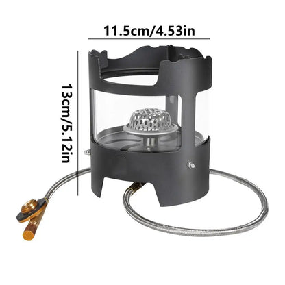 PC Backpacking Stove Mini Camp Stove With Wind Baffles Outdoor Pocket Stove