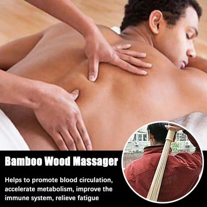 PC Bamboo Massage Stick  Back Body Therapy Massage Tools  Men Women Relax M