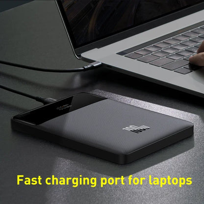 PC Baseus 100W 20000mAh Power Bank PD Fast Charging Powerbank Portable External Battery Charger For Macbook Laptop