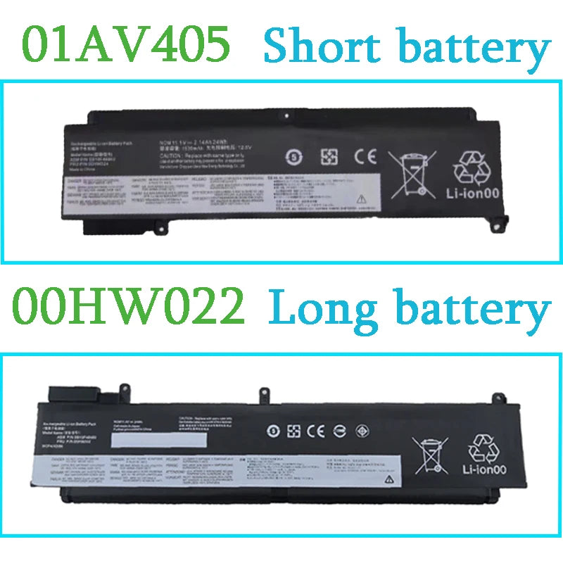 PC Battery For Lenovo ThinkPad T460s T470s 01AV405 01AV407 00HW022 00HW023 00HW024 00HW025 00HW038 11.4V 24WH