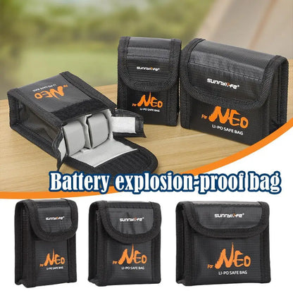 Battery Storage Bag FOR DJI Neo Battery Case Explosion-proof Safe Fireproof Protective Radiation Protection Accessories